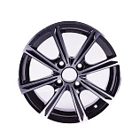 K&K Флэш 5x14 4x100 ET43 DIA60.1 алмаз черный