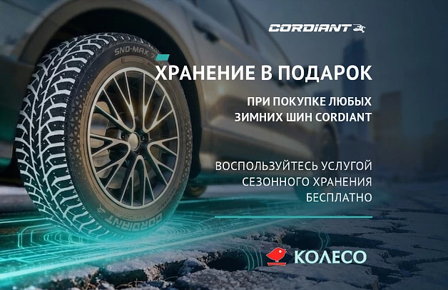 Бесплатное хранение при покупке зимних шин